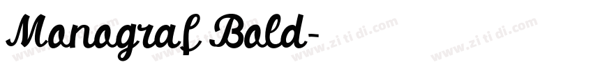 Monograf Bold字体转换